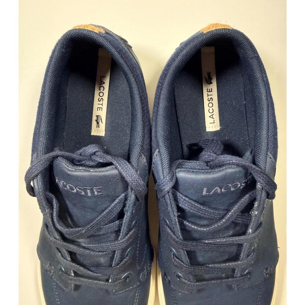 Lacoste Men's Bayliss Sneakers 119 1 CMA Navy/Off White Size 9 - Picture 5 of 9